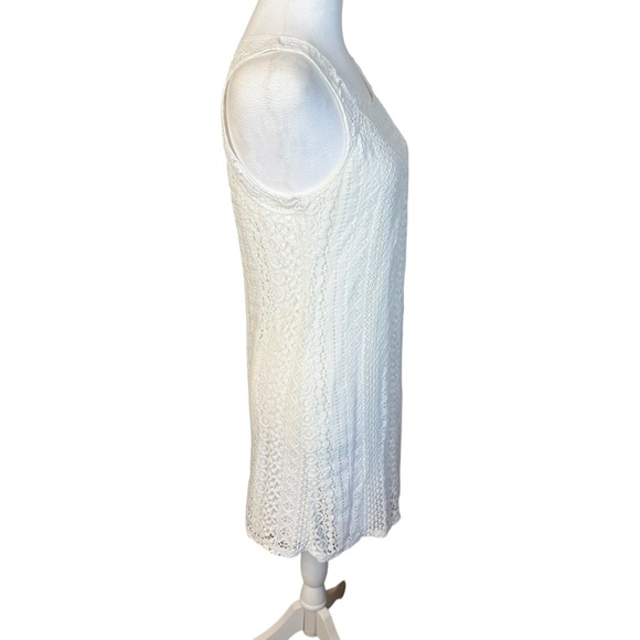 Xhilaration Sleeveless Ivory Lace Dress Womens Sleeveless Medium Wedding Shower - Picture 3 of 9
